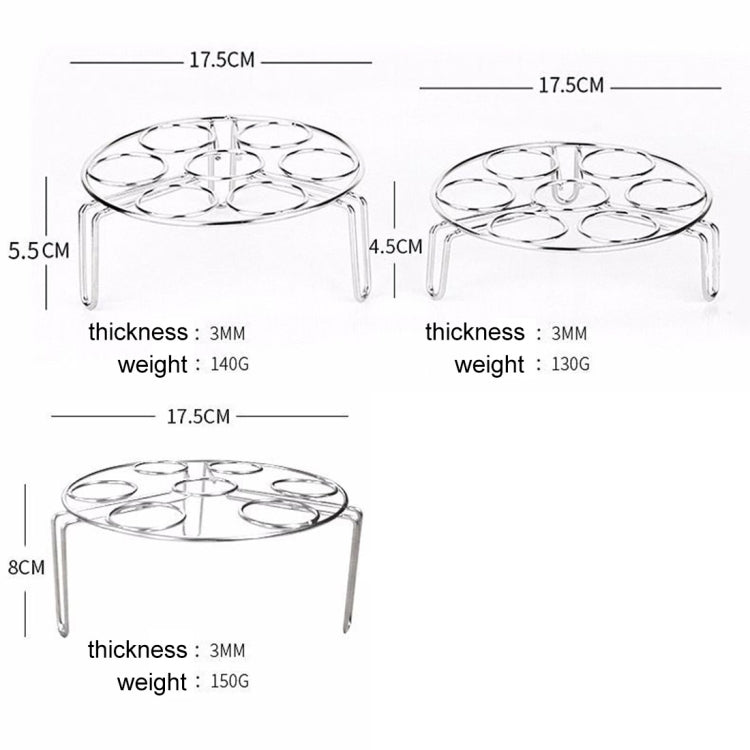 蒸籠架籃蛋蔬菜蒸架適用於Instant Pot壓力鍋，直徑：17.5cm，高度：8cm，直徑：17.5cm，高度：8cm