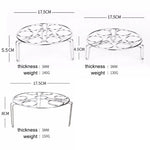 蒸籠架籃蛋蔬菜蒸架適用於即食鍋壓力鍋，直徑：17.5厘米，高度：5.5厘米，直徑：17.5厘米，高度：5.5厘米