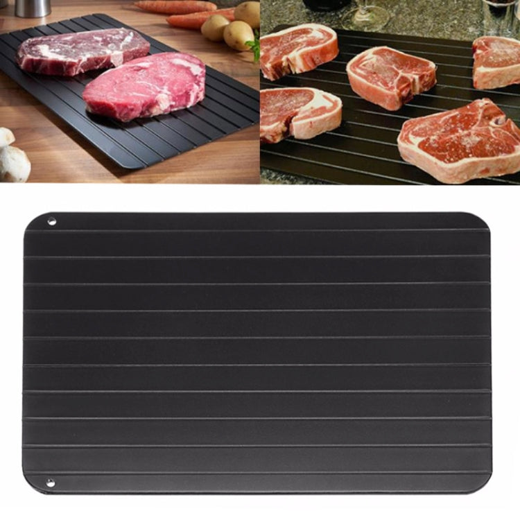 廚房工具快速解凍托盤解凍板冷凍食品無需電力解凍，尺寸：11.6 x 8英寸，中等3mm