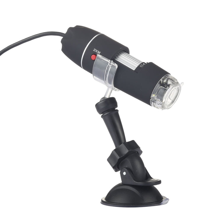 1600X 放大鏡高清 0.3MP 影像感測器 2 合 1 USB 數位顯微鏡，配備 8 顆 LED 與專業支架，1600X