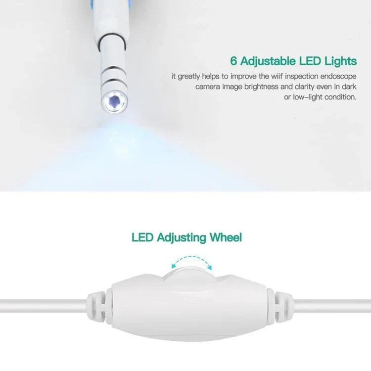 i95 3 in 1 USB Ear Scope Inspection HD 0.3MP Camera Visual Ear Spoon for OTG Android Phones & PC & MacBook, 1.75m Length Cable, 3 in 1 White  0.3MP