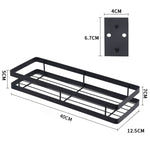 40cm 廚房免打孔壁掛調味品收納架，40cm