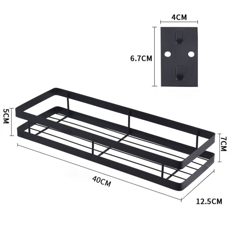 40cm 廚房免打孔壁掛調味品收納架，40cm