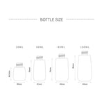 5 件旅行塑膠瓶 防漏便攜旅行配件 小瓶容器，60ml，60ml