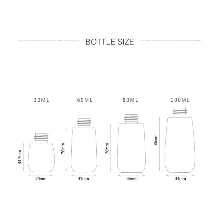 5 件旅行塑膠瓶 防漏便攜旅行配件 小瓶容器，60ml，60ml