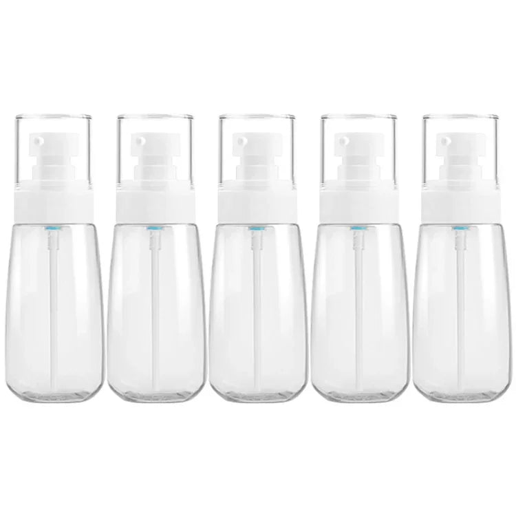 5 個旅行塑膠瓶防漏便攜旅行配件小瓶容器，80ml，80ml