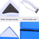 實用雙面玻璃刮水器清潔刷 窗戶清潔器，適用範圍：3-8mm 玻璃，3-8mm 玻璃清潔器