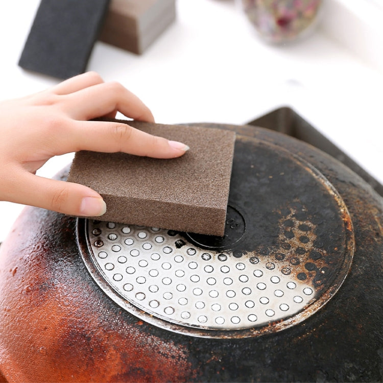 廚房砂紙清潔擦鍋除鏽焦痕海綿清潔工具，10x7x2.5cm
