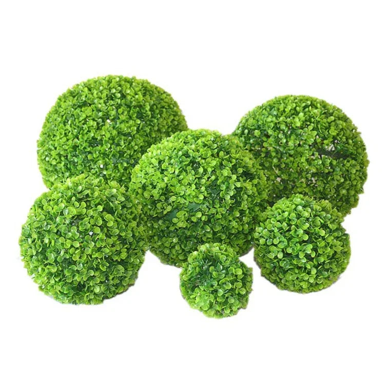 仿真阿格萊亞香花植物球修剪婚禮活動家居戶外裝飾掛飾，直徑：8.7 英寸，8.7 英寸