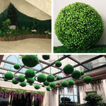 仿真阿格萊亞香花植物球修剪婚禮活動家居戶外裝飾掛飾，直徑：8.7 英寸，8.7 英寸