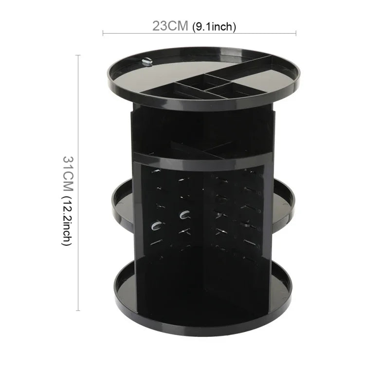 360 度旋轉功能化妝品容器化妝收納盒環保收納箱，尺寸：23 x 31cm