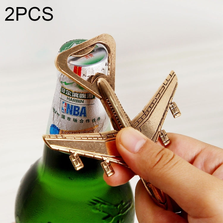2支合金飛機造型啤酒瓶起子，最佳婚禮禮物及派對贈品，飛機款