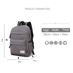 通用多功能帆布筆記型電腦肩背包，適用於13-15吋，尺寸：36x25x10cm