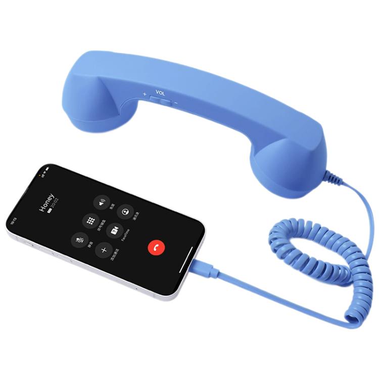 Type-C 插頭麥克風復古電話防輻射手機聽筒，Type-C