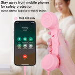 Type-C 插頭麥克風復古電話防輻射手機聽筒，Type-C