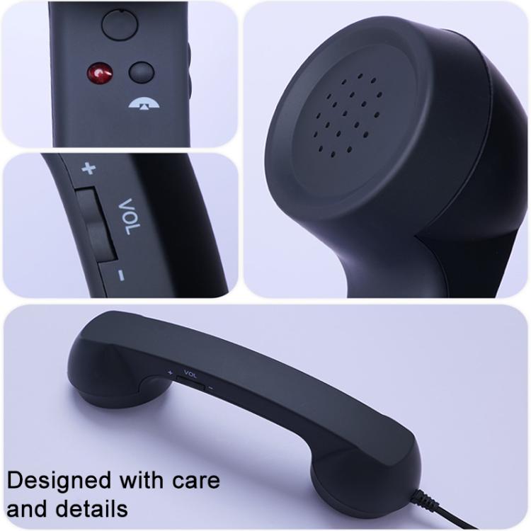 Type-C 插頭麥克風復古電話防輻射手機聽筒，Type-C
