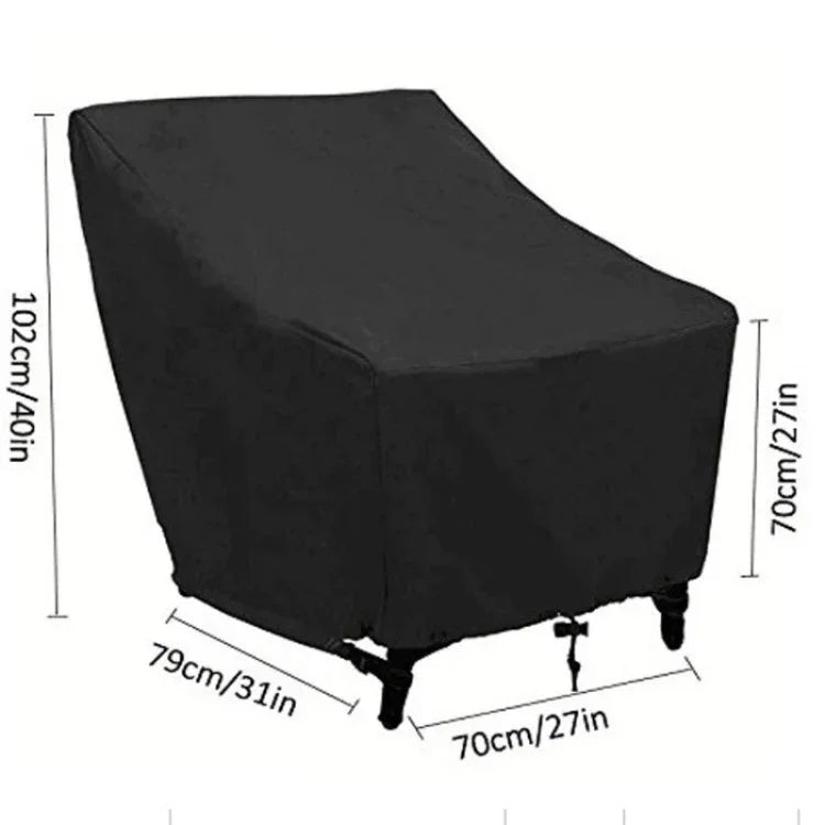 戶外防水防塵牛津布折疊桌椅保護袋家具套裝罩，尺寸：102x79x70cm，尺寸：102x79x70cm