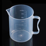 500ml PP塑料燒瓶數字量杯圓柱刻度量杯實驗室工具，500ml