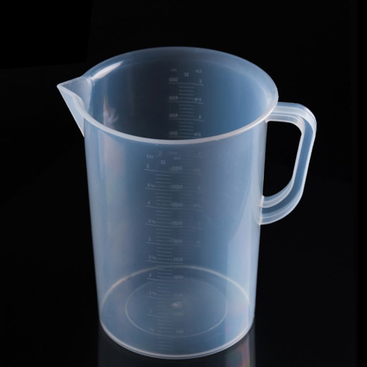5000ml食品級PP塑料燒瓶數字量杯圓柱刻度量杯實驗室工具，5000ml