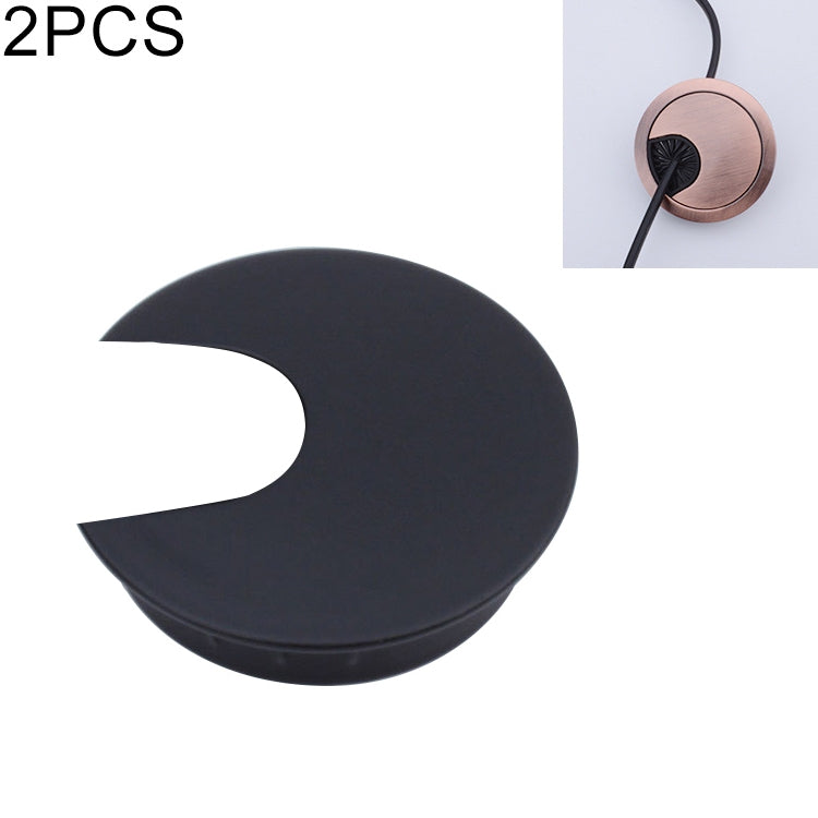 2 PCS Desk Computer Desktop Zinc Alloy Round Threading Box Hole Cover, Hole Diameter: 35mm (Bright Gold), 35mm Matte Black, 35mm Matte Silver, 35mm Brushed Steel, 35mm Bright Gold, 35mm Green Bronze, 35mm Red Bronze