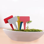 100PCS Floral Label Gardening Label T - type Label Insert Label Potted Label,Random Color Delivery, Plant Label 4