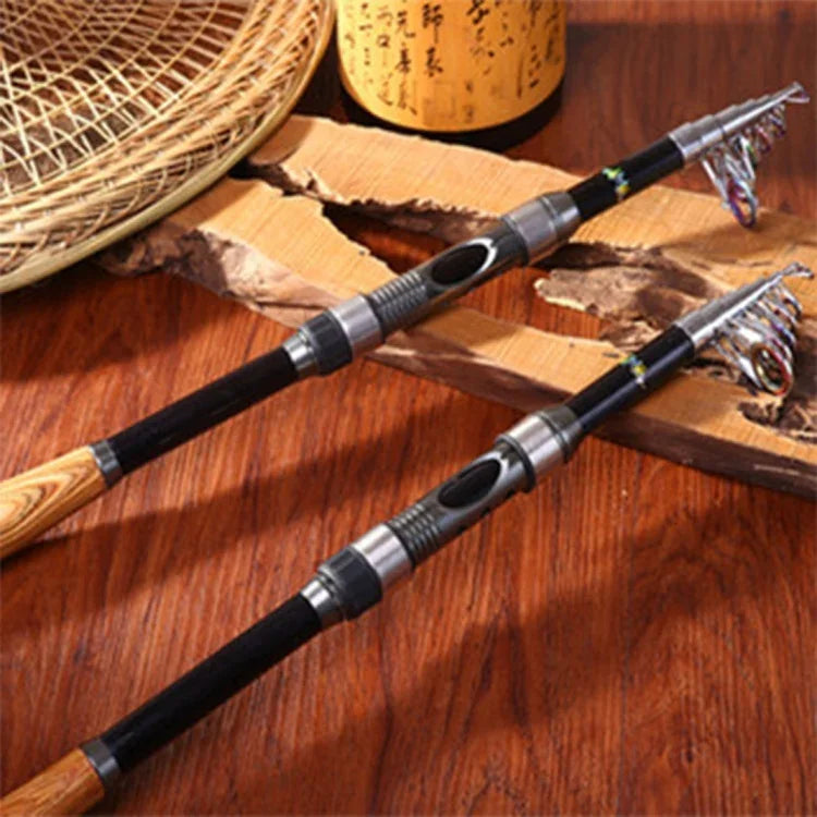 2.1米碳素釣竿 旅行便攜釣竿，隨機顏色發貨，2.1米