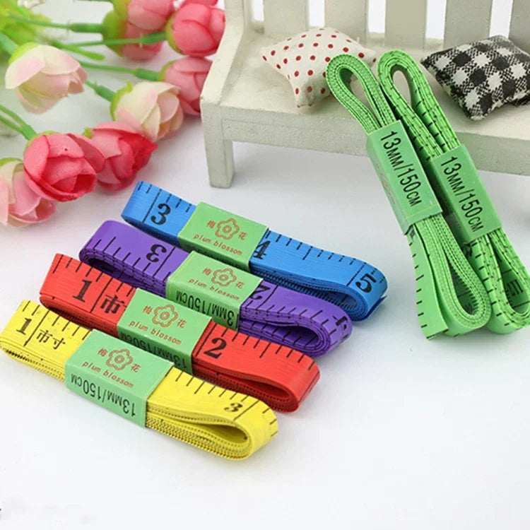 20支1.5米長多功能軟尺，隨機顏色發貨，C03-11