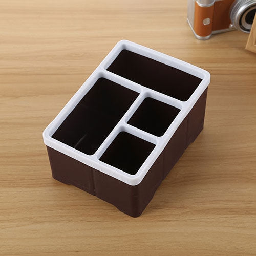 桌面收納整理遙控器收納盒 辦公桌用品收納架