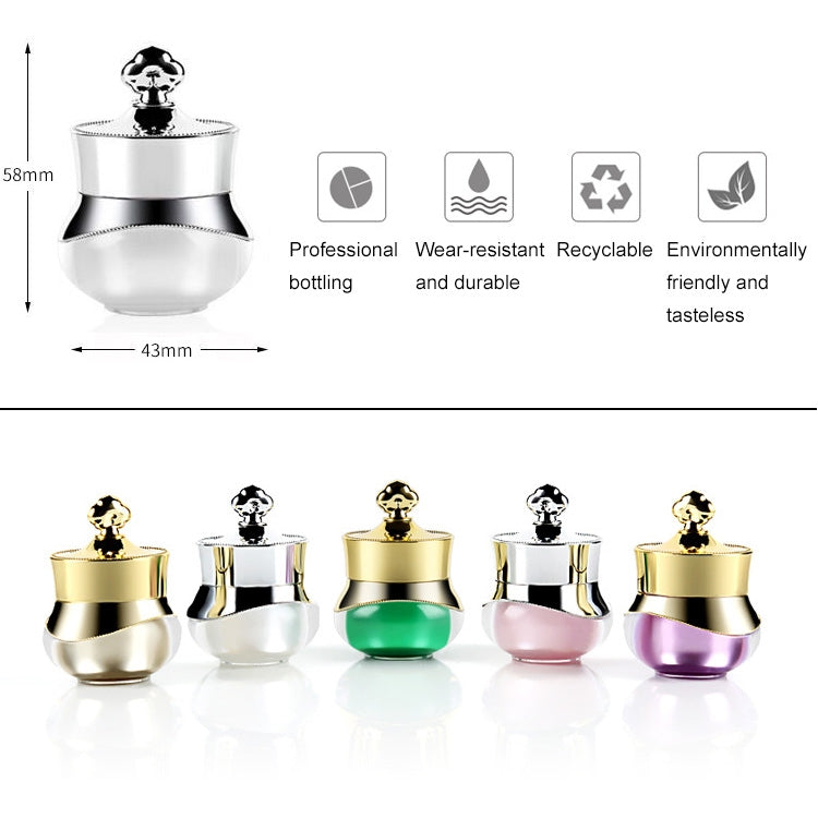 帶硬封蓋的壓克力旅行容器適用於臉部手部身體乳霜，5ml