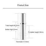 便攜迷你可重複填充玻璃香水細霧噴霧器金屬外殼，5ml
