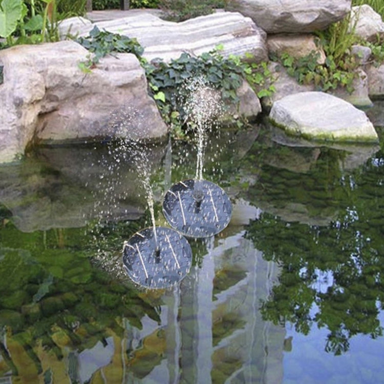 太陽能水泵花園噴泉浮動面板澆水池塘套件 用於瀑布水景公園池塘裝飾噴泉，直徑：16cm，太陽能水泵
