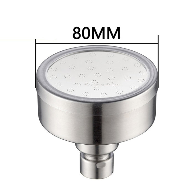 可拆卸可清洗304不銹鋼圓形加壓頂噴淋花灑，尺寸：80mm，圖案C