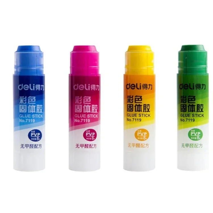 2 件學校用品 固體膠 高黏度 無甲醛固體膠，隨機顏色發貨，7119