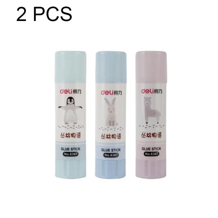2 件學校用品 固體膠 高黏度膠棒 PVP 固體膠，隨機顏色發貨，6367