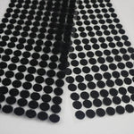 1000 件 10mm 圓形尼龍黏扣帶，10mm（黑色），10mm（白色）