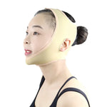 萊卡膚色透氣護膚提拉減雙下巴面罩面帶，尺寸：L，尺寸：L