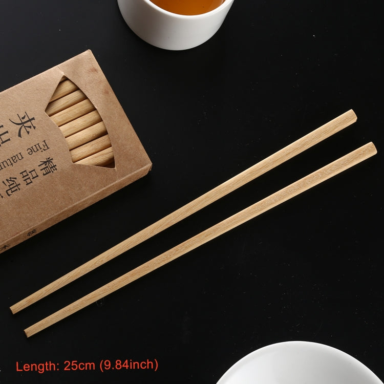 10雙天然黃檀木防滑筷子