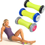 瑜伽健康護理輪頸部腰部腿部手部腳部按摩輪，隨機顏色發貨，長度：17厘米