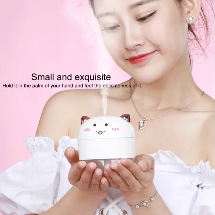 WT-H21惡魔霧化加濕器帶彩色夜燈，水箱容量：200mL