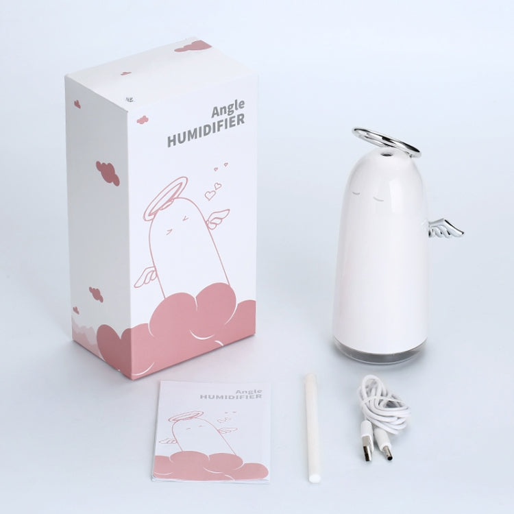 TSHM0迷你天使霧化加濕器附彩色夜燈，水箱容量：230mL