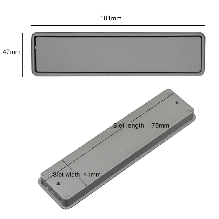 簡約衣櫃槽型刷手隱藏式凹槽抽屜隱形把手，孔距：160mm，160mm