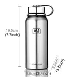 610ml戶外真空不鏽鋼保溫杯便攜大容量運動水壺，610ml