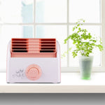 30W 渦輪無葉迷你桌面靜音風扇，適用於宿舍／臥室／客廳／辦公室，三段風速模式，AC 220V