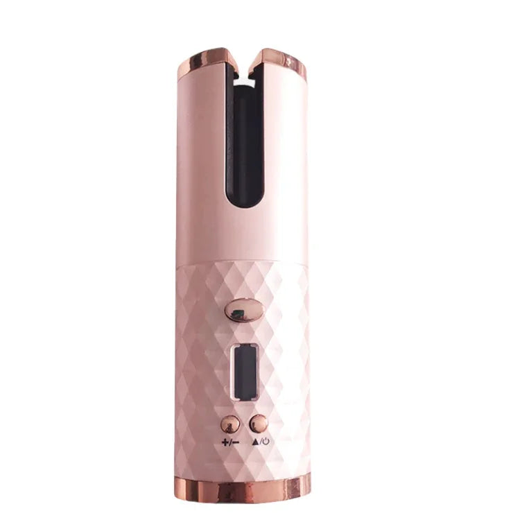 USB充電自動捲髮器便攜迷你無線多功能捲髮棒附LCD顯示