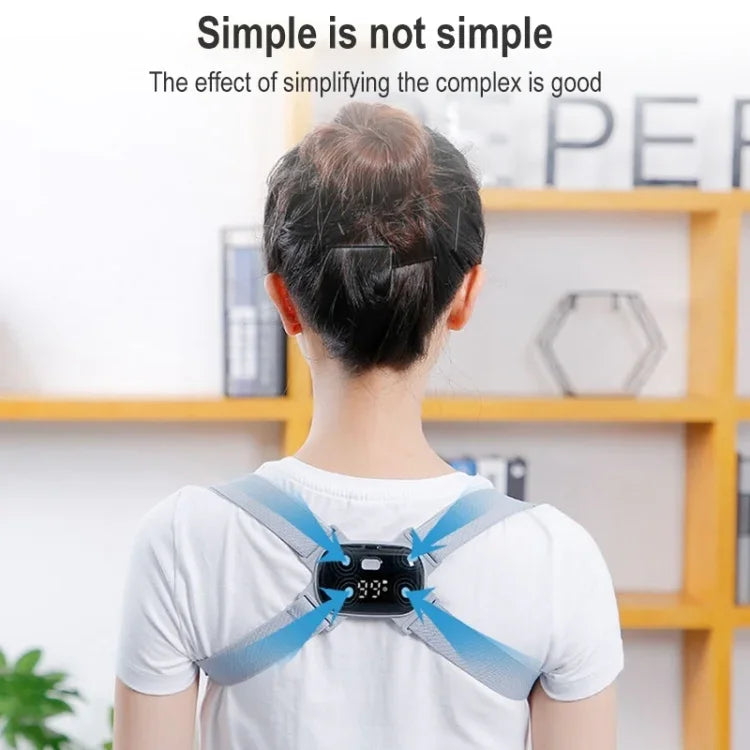 智能姿勢矯正器成人兒童智能姿勢提醒訓練器，矯正款（灰色）、矯正款（黑色）、矯正款（粉色）