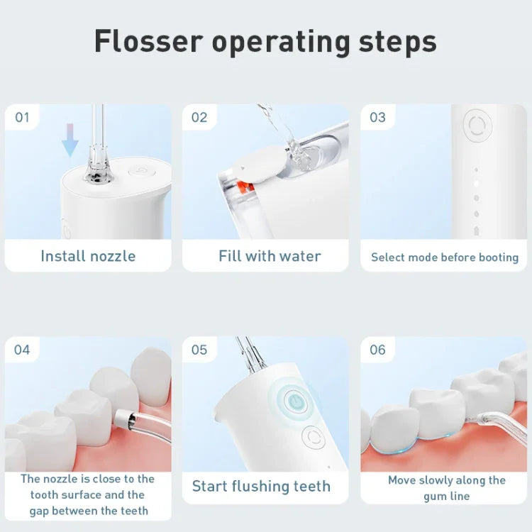 原裝小米米家F300電脈衝口腔沖洗器牙齒清潔器，容量：240mL，F300