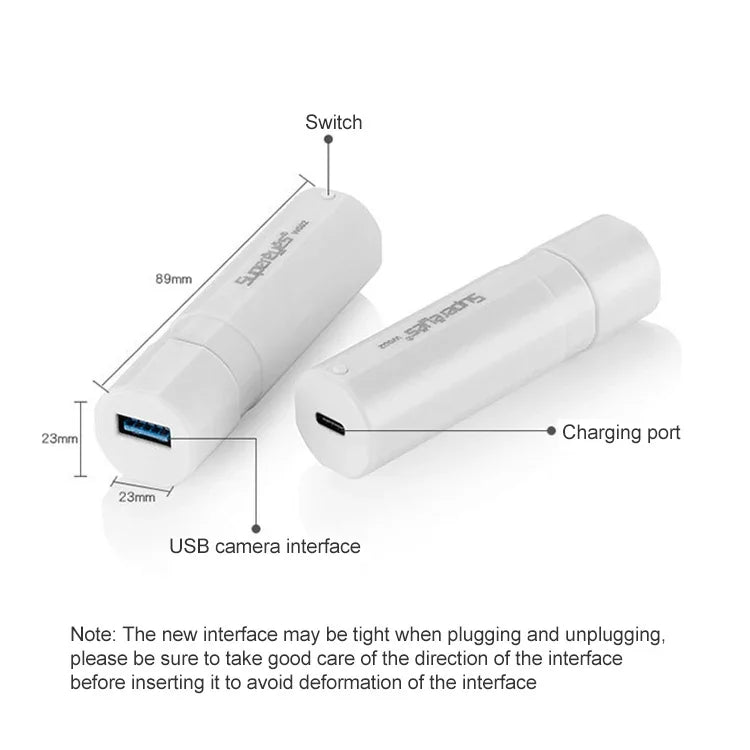Supereyes W002 USB 數碼內窺鏡 手機平板 WIFI 高清視頻傳輸盒，W002