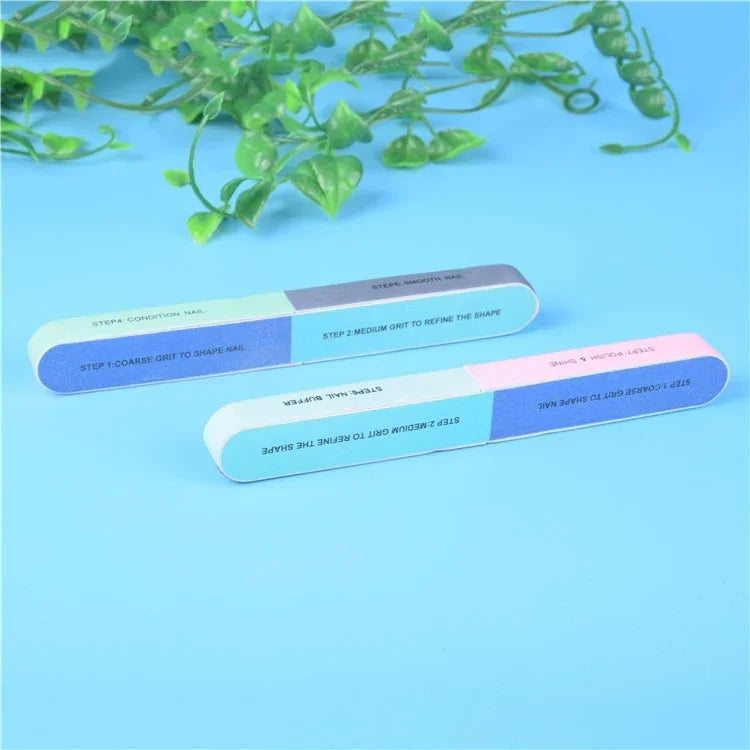 10片七面拋光條指甲銼緩衝器拋光器，用於手指甲和腳趾甲，1片七面