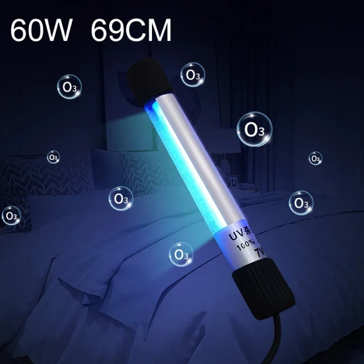 60W 69cm長臭氧紫外線強光消毒便攜抗病毒殺菌燈條，CN插頭，60W 69cm