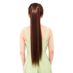 自然長直髮馬尾繃帶式假髮馬尾，女性用，長度：75cm，75cm